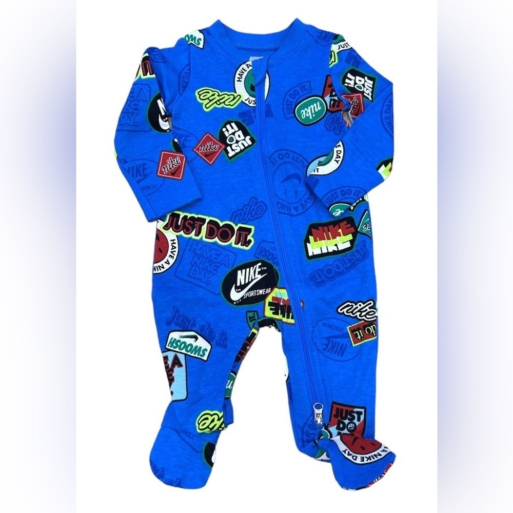 Nike Kids One Piece in Blue with Graphic Prints